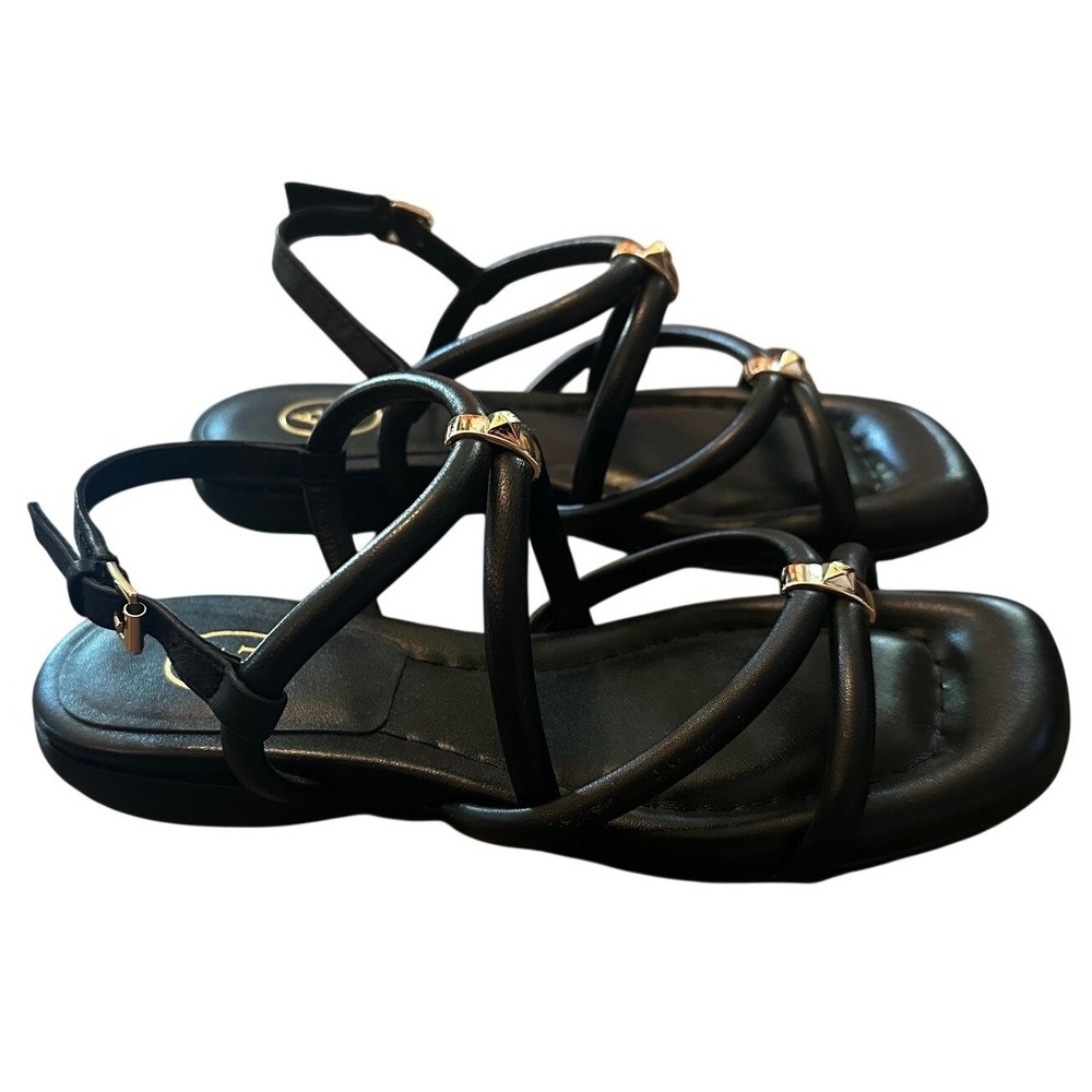 Ash Ruby Black‎ Leather Strappy Sandals Women's 36 EU